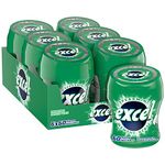 Excel Spearmint, Sugar Free Chewing Gum, Bottles, 6 Packs, 60 Pellets Per Pack, Box