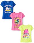 The Children's Place Girls' Assorted Everyday Short Sleeve Graphic T-Shirts,Multipacks, Summer Vibes 3-Pack