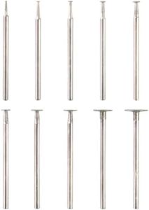 AM ARROWMAX 10pcs T Shape Diamond Burr - 3/32'' Shank Mini Channel Cutting Burs Diamond Mounted Stone Carving Bits for Rotary Tools Includes Dremel