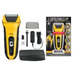 Wahl Lifeproof Foil Shaver, Men’s Shaver, Electric Shavers for Men, Beard Shaving, Face Shaver, Flex Foil, Precision Trimmer, Waterproof, Easy Clean, Travel Lock Function, Ergonomic Rubber Grips