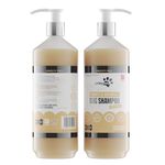 Oatmeal Dog Shampoo PRITTY PETS 1 LITRE Oatmeal Shampoo for Dogs - Professional PH Balanced, Cruelty Free, Silicone & Paraban Free, Puppy Friendly Dog Grooming Shampoo - Made in the UK (1L with Pump)