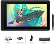 Artisul D16 15.6 Inch Drawing Tablets with Screen IPS Graphics Drawing Monitor Full Laminated Battery-Free Stylus Pen Display 8192 Levels Pressure Sensitive 7 Shortcut Keys A Dial for Windows, Mac