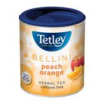 Tetley Bellini Peach Orange Herbal Tea - 20 Tea Bags, 40 Grams, Naturally Caffeine Free