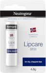 Neutrogena Lipcare Stick Norwegian Formula, for Dry and Chapped Lips, Lip Care.4.8g (Pack of 6)