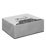 kwmobile Dust Cover Compatible with HP DeskJet 4120e / DeskJet 4155e - Printer Case - Grey/Black - Meow Cat