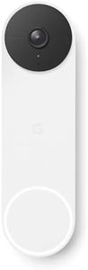 Nest Google GWX3T Doorbell (Battery) - Wireless 960p Video Doorbell - Smart WiFi Motion Only Doorbell Camera, Snow, 1 Count (Pack of 1) - Pro Edition