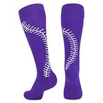 Purple Softball Socks for Youth Gir