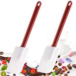 9.5 Inch Commercial Spatulas Silicone, High Heat Spatula Set 2, Commercial Spatula for Cooking, Rubber Spatula Set Resistant to 500℉ (2 Scrapers 9.5"/S)