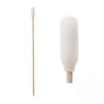 100pcs 6" Cleanroom Large Foam Over Cotton Bud Tipped Cleaning Swabs with Wooden Handle CK-FS916