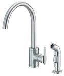 Danze D401058SS Parma Single Handle Kitchen Faucet with Side Spray, Stainless Steel