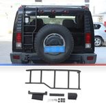 Tailgate Ladder Compatible with Hummer H2 2003-2009 Accessories, Tailgate Step Ladder Kit, Rear Door Ladder, Tail Door Ladder, Climbing Tailgate Ladder Mount Bracket, Aluminum Alloy (H2_Tailgate)
