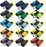 15 Pcs Kids Binoculars Set - Shockproof Mini Compact Binoculars - Toy Safari Binoculars FoldingTelescope Gifts for Age 3-12 Years Old Boys Girls Bird Watching Hiking Camping Outdoor Play Party Favors