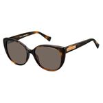 Marc Jacobs Women's Marc 421/S Sunglasses, Havana Brown Gold/Gray, 54mm, 18mm