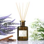 PRISTINE Japanese Ryokan Reed Diffuser for Home | Fresh Lavender, Moroccan Amber Reed Diffuser Set, Oil Diffuser & Reed Diffuser Sticks- Home & Office Decor-Fragrance Gift