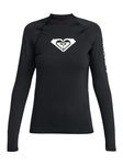 Roxy Young Women Whole Hearted Ls Rash Guard Shirt, Black, M EU