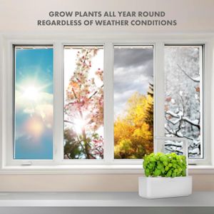 Click & Grow Smart Garden – Indoor Herb Planter, White