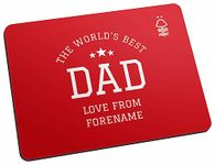 Personalised Nottingham Forest FC World's Best Dad Mouse Mat, 23.7x19cm