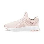 PUMA Women's SOFTRIDE Sophia CRYSTALLINE Running Shoe, Chalk Pink White, 4.5 UK