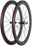 Superteam Carbon Fiber Road Bike Wheels 50mm Clincher Wheelset 700c Racing Bike Wheel (Shimano Body)