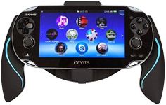 Link-e - Ergonomic joystick controller holder black/Blue for Sony PS Vita console