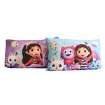 DreamWorks Gabby's Dollhouse Kids Pillowcase 2 Pack EXPRESSIONS Reversible Soft and Light Standard Size Set 20"x30" (Official DreamWorks Product)