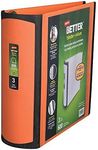 STAPLES 728073 Better View 3-Inch Slant D 3-Ring Binder Orange (16405)