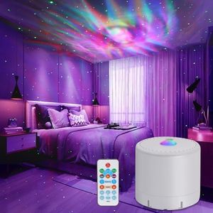 CAIYUE Galaxy Projector, Bedroom Star Projector, Galaxy Light Projector with Remote Control and Timer, Adjustable LED Light Colour, Brightness and Speed, Star Projector for Bedroom Parties.