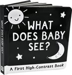 What Does Baby See? A High-Contrast Board Book (Padded Cover): A First High-Contrast Board Book