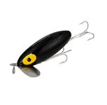 Arbogast Jitterbug Clicker Fishing Lure- Black - 2 in