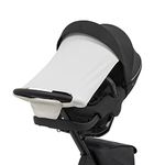 Stokke Xplory X Sun Shade, Light Grey - Protects Baby from Direct Sunlight - Lightweight, Easy to Attach to Stroller - Made with Water-Repellent Materials & UPF 50+ Fabrics