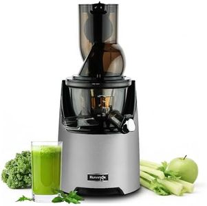Kuvings EVO820 Cold Press Juicer Dark Grey, 82mm Self-Feed Wide Chute Slow Masticating Juicer, Whole Fruit Juicer