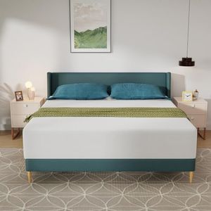 FDW | 14 Inch King Mattress | Medium Firm | Gel Memory Foam | White