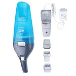 BLACK+DECKER WDC215WA-IN 7.2 V,10.8W Lithium-Ion Wet and Dry Cordless Dustbuster Handheld Vacuum Cleaner (Blue)-Charge Fully Before Using
