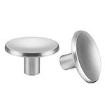 LONTAN 10 Pack Cupboard Door Knobs Drawer Knobs Zinc Alloy Cabinet Knobs Kitchen Door Knobs Round Cupboard Knobs Wardrobe Knobs Brushed Nickel Door Knobs Kitchen Cupboard Knobs