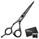 JW XO Black Hair Cutting Shears (5.0 Inch Left Hand)