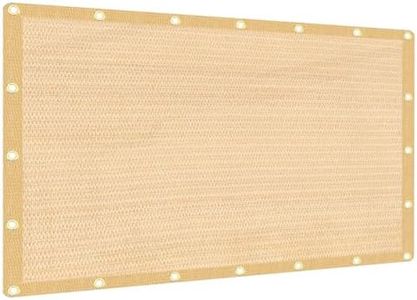 JUNKOGO 90% Sun Shade Cloth, 12x24 FT Breathable Sunshade Fabric, UV Protection Patio Shade Screen for Pergola, Porch, Deck, Backyard