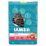 IAMS Proactive Health Dry Cat Food Adult - Indoor Weight & Hairball Care with Salmon, Blue, 7.26 kg (Pack of 1)