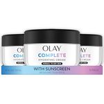 Face Moisturizer by Olay Complete All Day UV Moisture Cream, SPF 15, Normal Skin, 2 Ounce (Pack of 3)