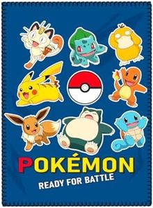 Theonoi Cuddly Microfibre Blanket Children's Fleece Blanket Blanket Fleece Cuddly Soft - Gift (Pokemon)