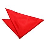 New DQT Plain Red Handkerchief/Pocket Square