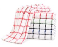 DreamNights Tea Towels Extra Large 70 X 40 cm Kitchen Towels Set - 100% Cotton Terry Towelling Soft Absorbent Lint Free Kitchen Cloth Dish Towels and Bar Towels Assorted Colors (Pack of 3), Blue