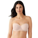 Wacoal Women's Visual Effects Strapless Minimizer Bra, Sand, 34G