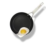 MSMK Non Stick Small Frying Pan 22cm, Small Egg Omelette Pan for Induction Hob, Ceramic, Gas Stoves, Titanium and Ceramic PFAS-Free Non-Stick Coating, Omelette Pan with Stainless Steel Handle