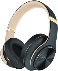 DOQAUS Casque Bluetooth sans Fil, Casque 90 Heure de Lecture, Casque Bluetooth 3 EQ Modes, Casque Audio avec Microphone Intégré, Casque sans Fil pour Cours en Ligne/téléphone/tablettes/pc