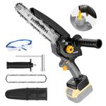 Mini Chainsaw for Dewalt 20V Max Battery, 8-inch Pruning Chainsaw with 2024 Upgrade Brushless Motor, Portable Power Mini Chainsaw for Garden, Household, Tree Branches (Battery Not Include)