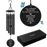 YOUNTASY Sympathy Wind Chimes, Memorial Wind Chimes for Loss of Loved One Prime, Windchimes in Memory of a Loved One, Loss of Father Mother Bereavement/Sympathy/Memorial Gifts for Remembrance, 35in