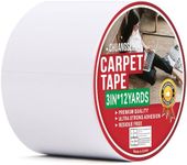 CHUANGSEED Heavy Duty Double Sided Carpet Tape 3X12Y suitable for such as fixing carpets, tiles, wood, mats & waterproof and non-slip design (3X12Yards)
