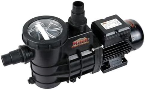 Mauk Schwimmbadpumpe 320 W – selbstansaugende Poolpumpe mit Vorfilter, 7.500 l/h Förderleistung, IPX4, für Sandfilteranlage, 32/38 mm Anschluss, kompatibel mit Intex & Bestway Pools