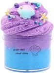 XIUTAO Colorful Fluffy Cloud Slime for Kids Ocean Shell Scented Slime Kids DIY Adults Stress Relief Toy，9.35 OZ 200ML Children's Day Gift