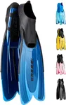 Cressi Agua Unisex Diving Fins, Blue